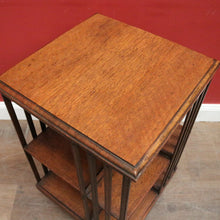Load image into Gallery viewer, Antique English Oak Revolving Solicitors Bookcase – Eight Section with Castors. B12617