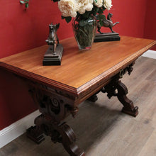 Load image into Gallery viewer, x SOLD Antique French Walnut Desk or Hall, Sofa, Side Table with a Drawer, Paris France. B12204