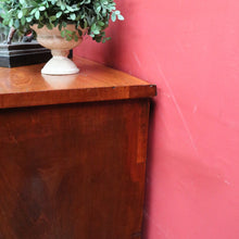 Load image into Gallery viewer, English mahogany chest of drawers with hidden compartments and original handles. B12669