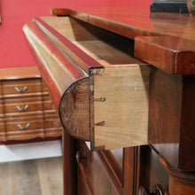 Load image into Gallery viewer, English mahogany chest of drawers with hidden compartments and original handles. B12669