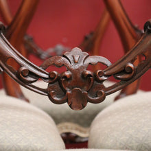 Load image into Gallery viewer, x SOLD Set of Eight Antique English Mahogany and Fabric Dining or Kitchen Chairs. B12207