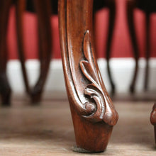 Load image into Gallery viewer, x SOLD Set of Eight Antique English Mahogany and Fabric Dining or Kitchen Chairs. B12207
