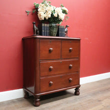 Load image into Gallery viewer, x SOLD An Antiques Australian Cedar Chest of Drawers, or Four-drawer Chest. B12208