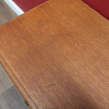 Load image into Gallery viewer, Vintage French oak chest of drawers with carved detail and cabriole legs. B12769