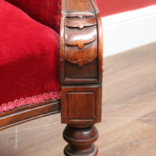 Load image into Gallery viewer, Antique English Mahogany Chaise Lounge with Tufted Button Back. B13030