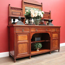 Load image into Gallery viewer, x SOLD Antique Australian Cedar Sideboard with Mirror Back and Storage Below. B12209