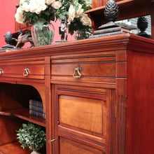 Load image into Gallery viewer, x SOLD Antique Australian Cedar Sideboard with Mirror Back and Storage Below. B12209