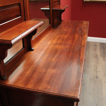 Load image into Gallery viewer, x SOLD Antique Australian Cedar Sideboard with Mirror Back and Storage Below. B12209