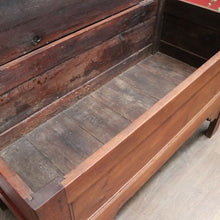 Load image into Gallery viewer, Antique French oak mule chest or blanket box circa 1850. B13027