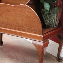 Load image into Gallery viewer, Antique Australian maple magazine rack or music Canterbury. B13026