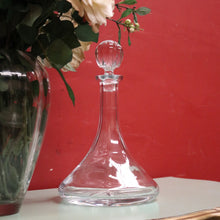 Load image into Gallery viewer, x SOLD Bohemia Crystal - "Blank Ship" Decanter. Wine Decanter with Stopper. B12217