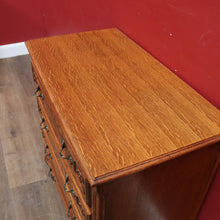Load image into Gallery viewer, Vintage French lingerie chest with four drawers and cast handles. B12785