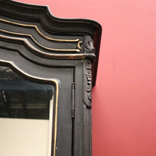 Load image into Gallery viewer, X SOLD Vintage Black and White Hand-painted French Two Door Linen Press or Armoire or Wardrobe. B12215