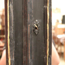 Load image into Gallery viewer, X SOLD Vintage Black and White Hand-painted French Two Door Linen Press or Armoire or Wardrobe. B12215