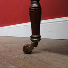 Load image into Gallery viewer, Antique English mahogany Canterbury music cabinet with pull out drawers. B13028