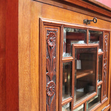 Load image into Gallery viewer, Antique English mahogany Canterbury music cabinet with pull out drawers. B13028