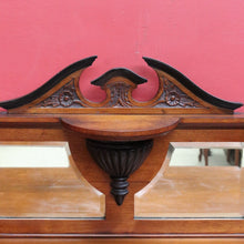 Load image into Gallery viewer, Antique English mahogany Canterbury music cabinet with pull out drawers. B13028