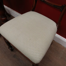 Load image into Gallery viewer, x SOLD Pair of Antique English Rosewood Chairs with Mint Green Upholstery. B12630
