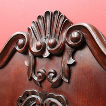 Load image into Gallery viewer, Antique French mahogany dressing or hallway mirror with carved frame. B12924