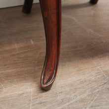 Load image into Gallery viewer, Antique English Mahogany Chair with Butter-Yellow Upholstery. B12626