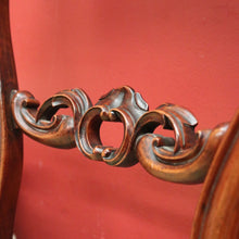 Load image into Gallery viewer, Antique English Mahogany Chair with Butter-Yellow Upholstery. B12626