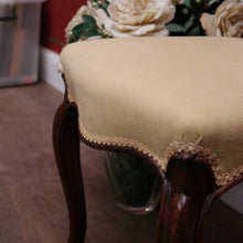 Load image into Gallery viewer, Antique English Mahogany Chair with Butter-Yellow Upholstery. B12626
