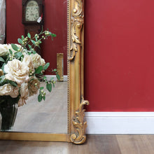 Load image into Gallery viewer, French Napoleon III Style Giltwood Mirror with Rococo Crest and Floral Carving. B13039