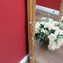 Load image into Gallery viewer, French Napoleon III Style Giltwood Mirror with Rococo Crest and Floral Carving. B13039