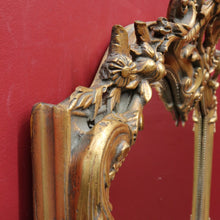 Load image into Gallery viewer, French Napoleon III Style Giltwood Mirror with Rococo Crest and Floral Carving. B13039