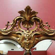 Load image into Gallery viewer, French Napoleon III Style Giltwood Mirror with Rococo Crest and Floral Carving. B13039