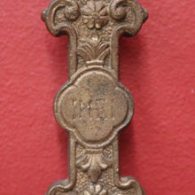 Load image into Gallery viewer, Antique French Solid Brass Wall Crucifix – Devotional Home or Gift Piece. B12399