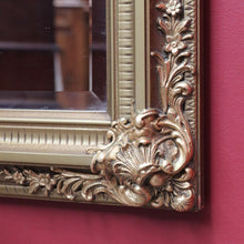 Load image into Gallery viewer, Victorian Style Giltwood Mirror with Bevelled Glass and Decorative Corner Carvings. B13040
