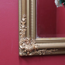 Load image into Gallery viewer, Victorian Style Giltwood Mirror with Bevelled Glass and Decorative Corner Carvings. B13040