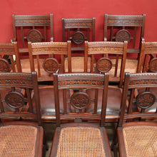 Load image into Gallery viewer, x SOLD Antique Australian Cedar Dining Chairs or Kitchen Chairs including carvers. B12225