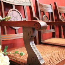 Load image into Gallery viewer, x SOLD Antique Australian Cedar Dining Chairs or Kitchen Chairs including carvers. B12225