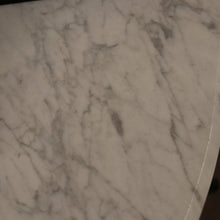 Load image into Gallery viewer, x SOLD French wrought iron and marble top hall console table with scrollwork base. B12636