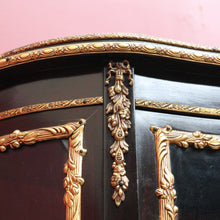 Load image into Gallery viewer, Antique French Vernis Martin Display Cabinet with Curved Glass and Ormolu Mounts. B13037