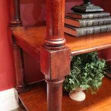 Load image into Gallery viewer, Antique Australian Cedar Three Tier Dumb Waiter or Server. Use as TV Stand. B12223