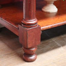 Load image into Gallery viewer, Antique Australian Cedar Three Tier Dumb Waiter or Server. Use as TV Stand. B12223