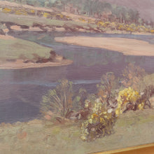 Load image into Gallery viewer, George Houston RSA Original Oil on Canvas Spring Scottish Countryside Landscape. B13041