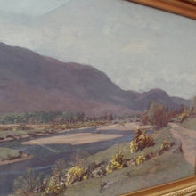 Load image into Gallery viewer, George Houston RSA Original Oil on Canvas Spring Scottish Countryside Landscape. B13041