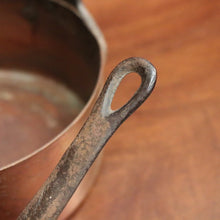 Load image into Gallery viewer, Set of Five Antique French Copper Saucepans with Cast Iron Handles. B12412