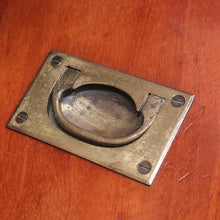 Load image into Gallery viewer, Antique English mahogany tennis racquet/racket cover with brass campaign fittings. B12600