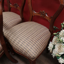 Load image into Gallery viewer, x SOLD Set of 6 Antique English Mahogany Dining or Kitchen Chairs - Balloon Backs. B12221