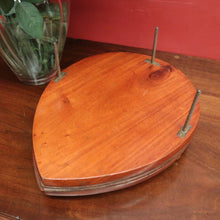 Load image into Gallery viewer, Antique English mahogany tennis racquet/racket cover with brass campaign fittings. B12600