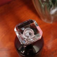 Load image into Gallery viewer, x SOLD Purple coloured Bottle - Waterford Crystal - Ireland. Round Cylinder Vodka or Whiskey Decanter and Stopper. B12219