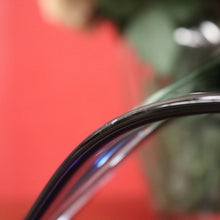 Load image into Gallery viewer, Mid-Century Val St Lambert Blue Green Triangular Art Glass Vase. B12633