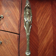 Load image into Gallery viewer, Pair of Vintage French Bedside Tables with Marquetry Inlay and Pull Out Slides. B12799