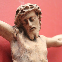 Load image into Gallery viewer, x SOLD Antique French wall hanging plaster statue of Jesus – devotional home décor. B12406