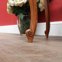 Load image into Gallery viewer, Vintage French Oak Dressing Table Stool with Cabriole Legs and Upholstered Seat. B12813